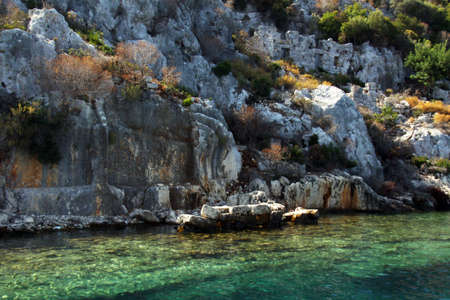 beautiful bay near Marmaris in Turkey の写真素材