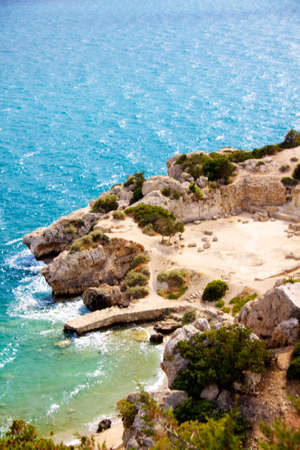 Landscape of the Sanctuary of Hera in Greeceの写真素材