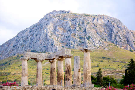apollon temple in corinth Greeceの写真素材