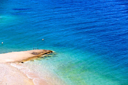 Beautiful sea coast in Greeceの写真素材