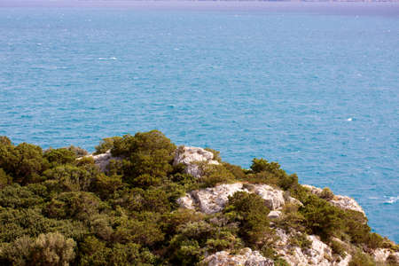 Beautiful sea coast in Greeceの写真素材