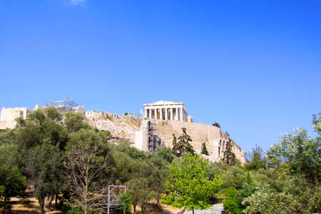 the famous parthenon monument of athens, greeceの写真素材