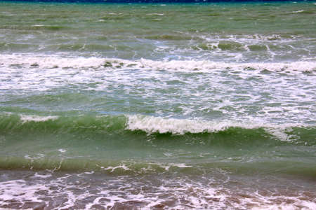 Waves on the Greek seashore Aegean sea