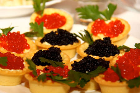 red and black caviarの写真素材