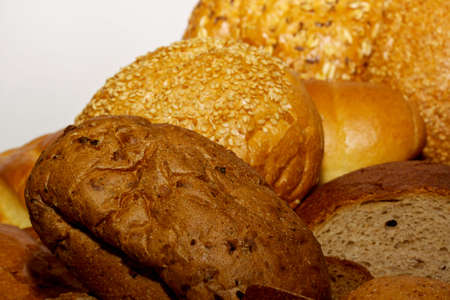 assortment of baked bread