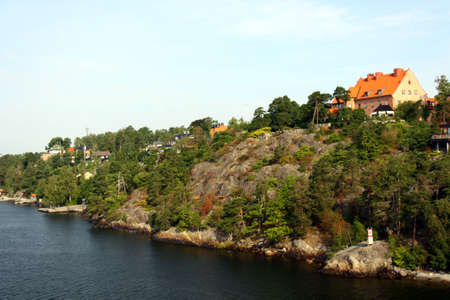 Lonely island in Sweden, Stockholm Archipelagoの写真素材