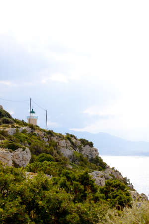 Beautiful sea coast in Greeceの写真素材