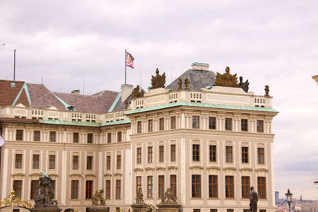 Old Prague city view - old buildingsの写真素材