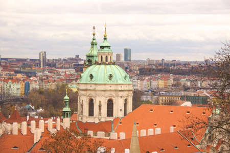 Old Prague city view Czechの写真素材