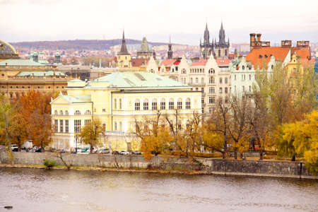 Old Prague city view Czechの写真素材
