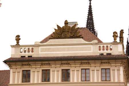 Old Prague city view - old buildingsの写真素材
