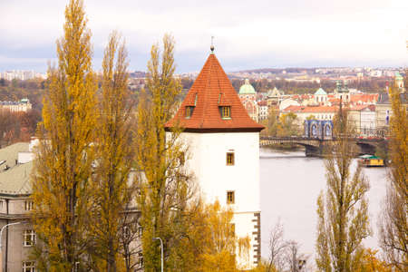 Old Prague city view Czechの写真素材