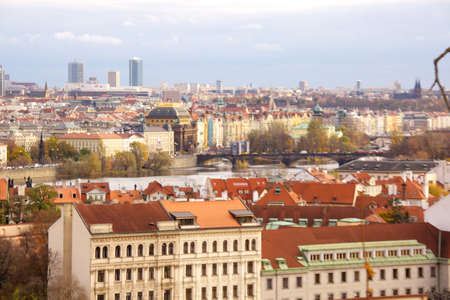 Old Prague city view Czechの写真素材