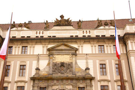Old Prague city view - old buildingsの写真素材