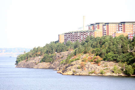 Stockholm, the Old Town city viewの写真素材