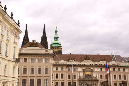 Old Prague city view - old buildingsの写真素材
