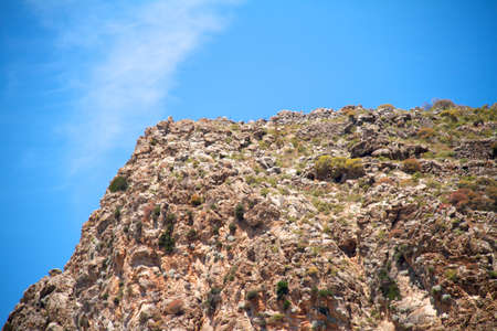 High mountain and Rocks in Greece Rhodesの写真素材