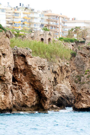 Ancient Antalya sea viewの写真素材