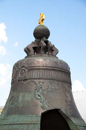 The Tsar Bell, that is known as the world largest, is at the foot of the Ivan the Greta Bell Tower. This bell weighs nearly 200 tons, it is 6,14 meters high and its diameter is 6,6 meters.のeditorial素材