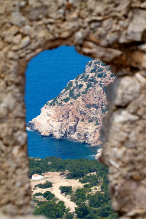 Ancient ruins on Rhodes island, Greeceの写真素材