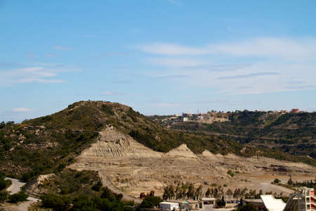 High mountain and Rocks in Greece Rhodes
