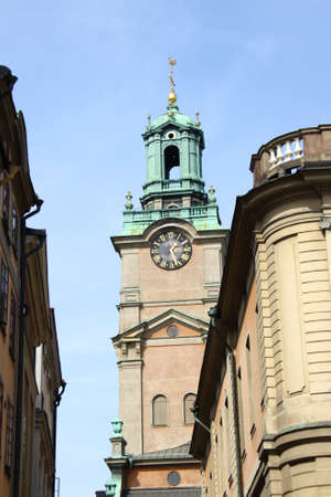 Stockholm, the Old Town city viewの写真素材