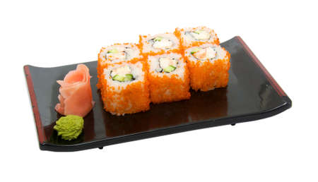 japan trditional food - roll isolatedの写真素材