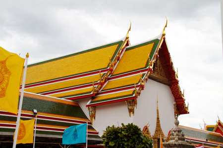 Thailand Bangkok Wat Arun temple detail
