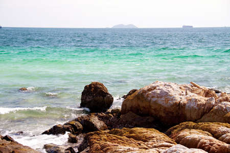 Beautiful blue sea from Similan islands in Thailand, Asiaの写真素材