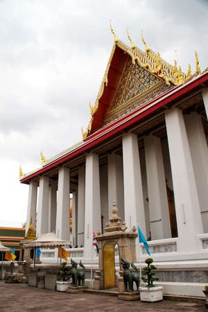 Thailand Bangkok Wat Arun temple detail