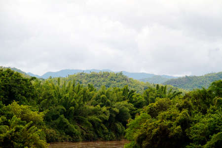 river in jungle, Thailandの写真素材