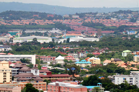 PATTAYA -  SEPTEMBER 10 : Pattaya-city birds view September 10, 2011 in Pattaya The Bird eye view of Pattaya city, Thailandのeditorial素材