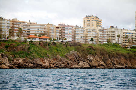 Ancient Antalya sea viewのeditorial素材