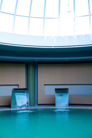 Swimming pool at luxury villa, Rhodes Greeceのeditorial素材