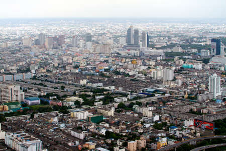 BANGKOK - SEPTEMBER 15 : Bangkok city view September 15, 2011 in Bangkok. City view from the skyscrapperのeditorial素材