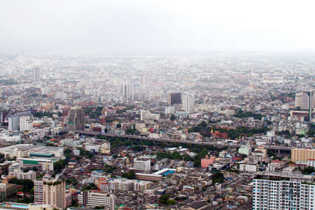 BANGKOK - SEPTEMBER 15 : Bangkok city view September 15, 2011 in Bangkok. City view from the skyscrapperのeditorial素材