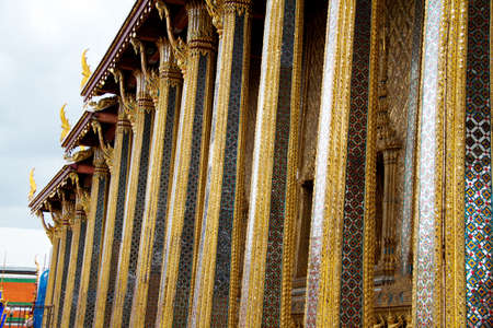 Detail of Grand Palace in Bangkok, Thailandのeditorial素材