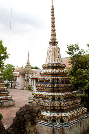 Thailand Bangkok Wat Arun temple detail