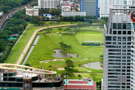 BANGKOK - SEPTEMBER 15 : Bangkok city view September 15, 2011 in Bangkok. City view from the skyscrapperのeditorial素材
