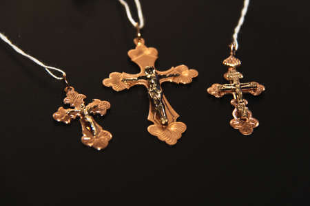 Golden crossの写真素材