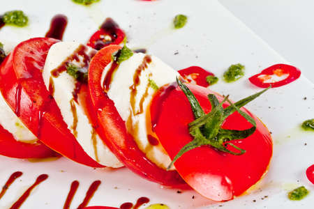 classic caprese saladの写真素材
