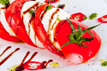 classic caprese saladの写真素材