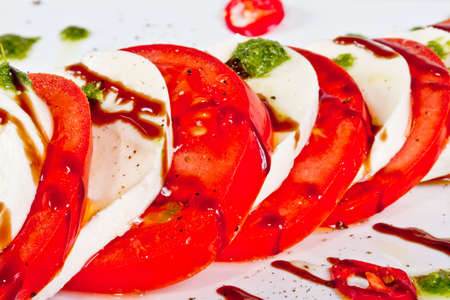 classic caprese saladの写真素材