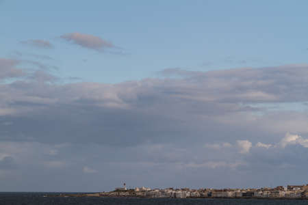 Scene at mediterranean beach resort in Tunisia の写真素材