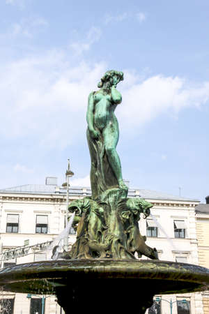 Havis Amanda - nude female fountain statue at the Market Square in Kaartinkaupunki, Helsinki, Finland.のeditorial素材