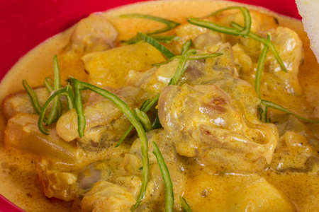Yellow Curry Chicken (Massaman Curry Chicken)の写真素材
