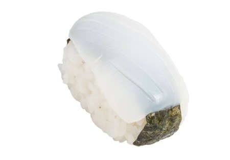 Japanese squid sushiの写真素材