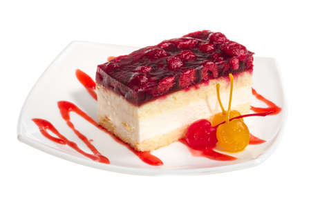 raspberry cakeの写真素材