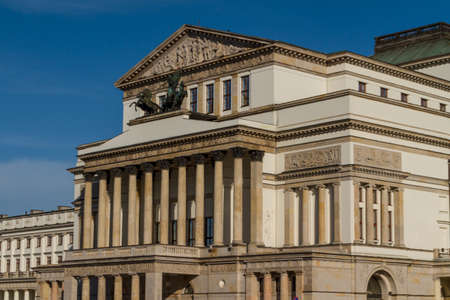 Warsaw, Poland - National Opera House and National Theatre buildingのeditorial素材