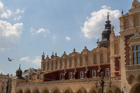 Sukiennice building in Krakow, Polandのeditorial素材